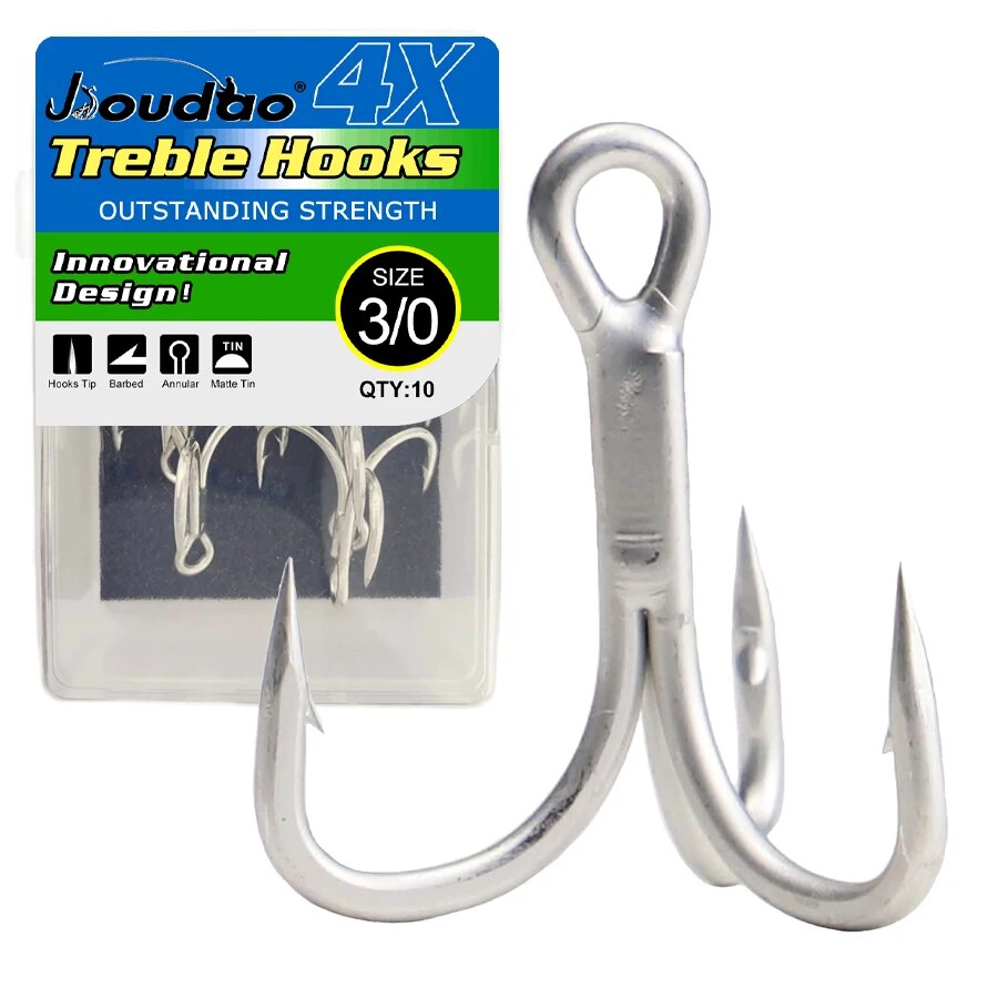 Fishing Hook Offset - Hameçons triples de pêche en acier