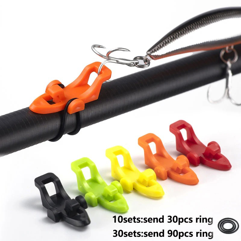 Fishing Hook Jig - 10-30 pièces canne à pêche pôle