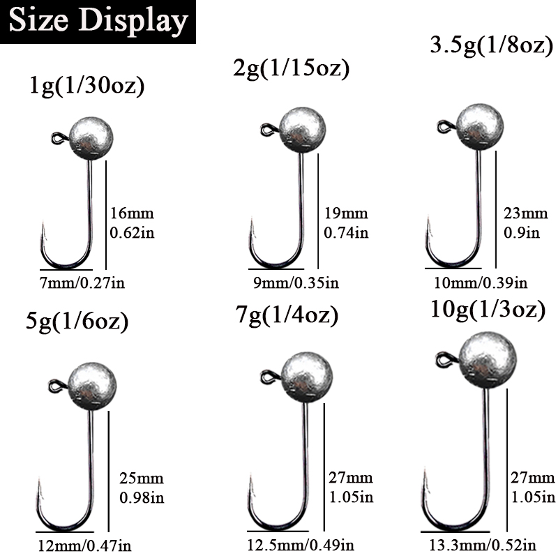 Hameçon de pêche à tête plombé - Fishing Hook Offset avis et prix