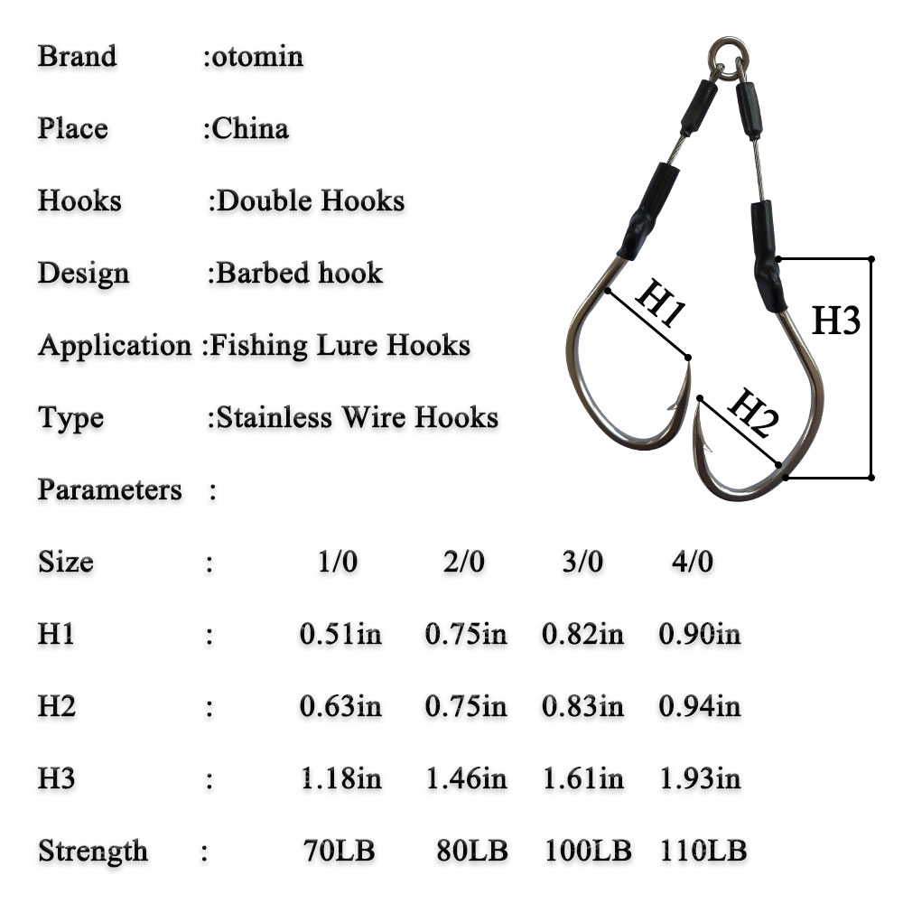 2 paires/sac crochet de gabari - Fishing Hook Assortment avis et prix