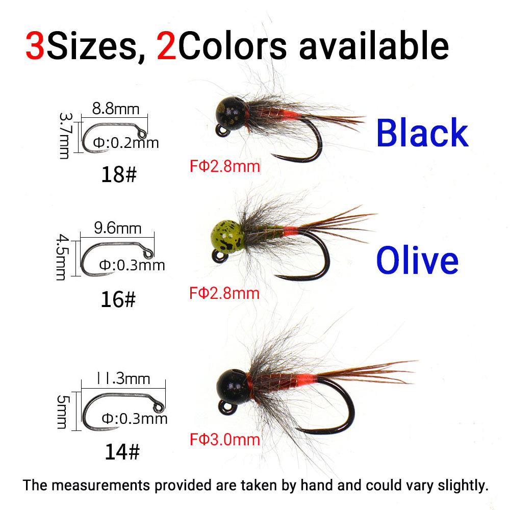 6 leurres de pêche à la mouche - Fishing Hook Barbless avis et prix