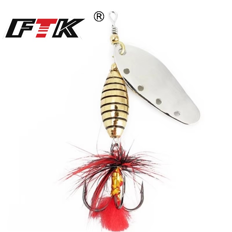 FTK 6g 12g 16g métal Spinner a - Fishing Hook Treble avis et prix