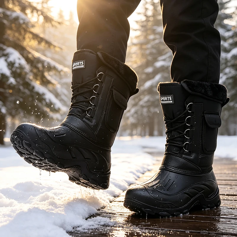 Bottes d'hiver pour hommes, ch - Fishing Hook Size avis et prix