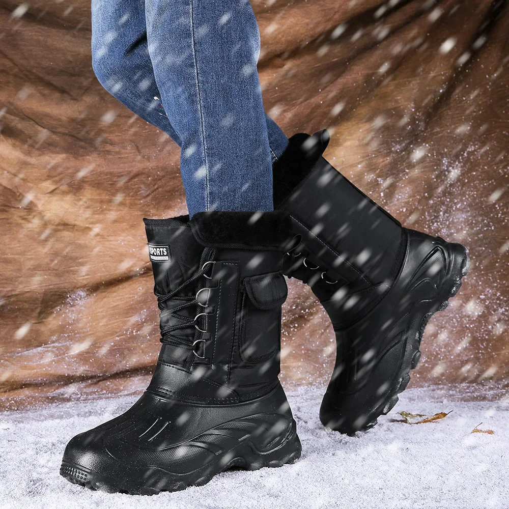 Bottes d'hiver pour hommes, ch - Fishing Hook avis et prix