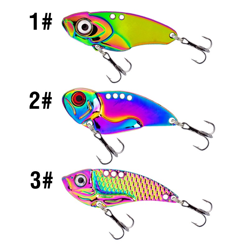 Lot de 3 leurres VIB métalliqu - Fishing Hook Treble avis et prix