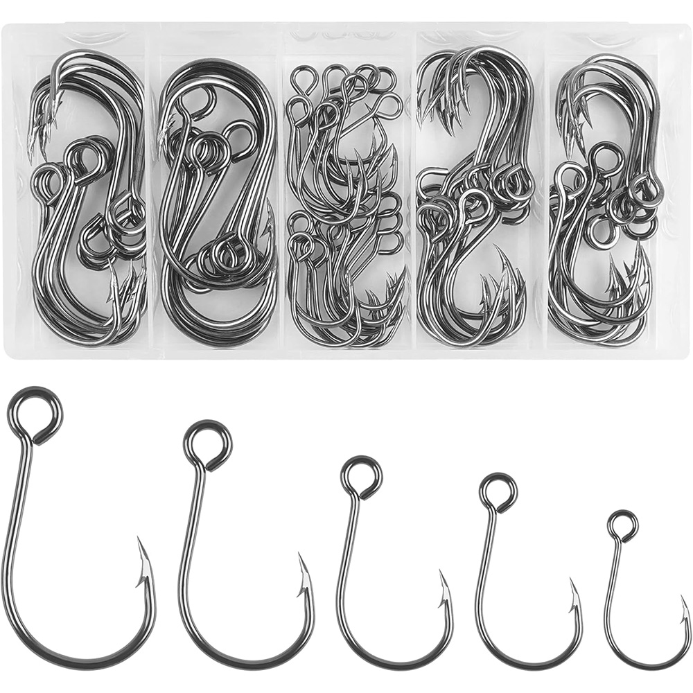 70 pièces crochets simples de  - Fishing Hook Offset avis et prix