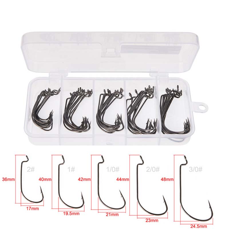 50 pièces/boîte Hameçons de pê - Fishing Hook Offset avis et prix