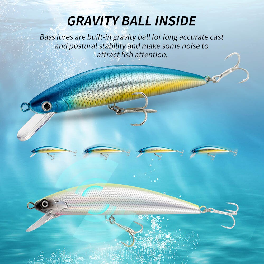 Leurre méné rigide coulant ave - Fishing Hook Treble avis et prix